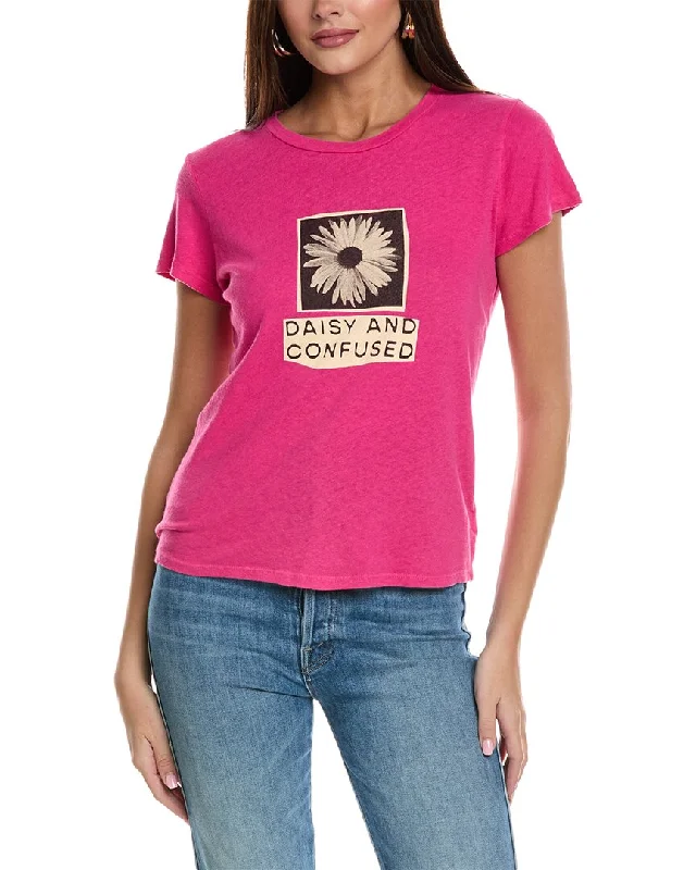 Big Discounts MOTHER Denim The Lil Sinful Linen-Blend T-Shirt