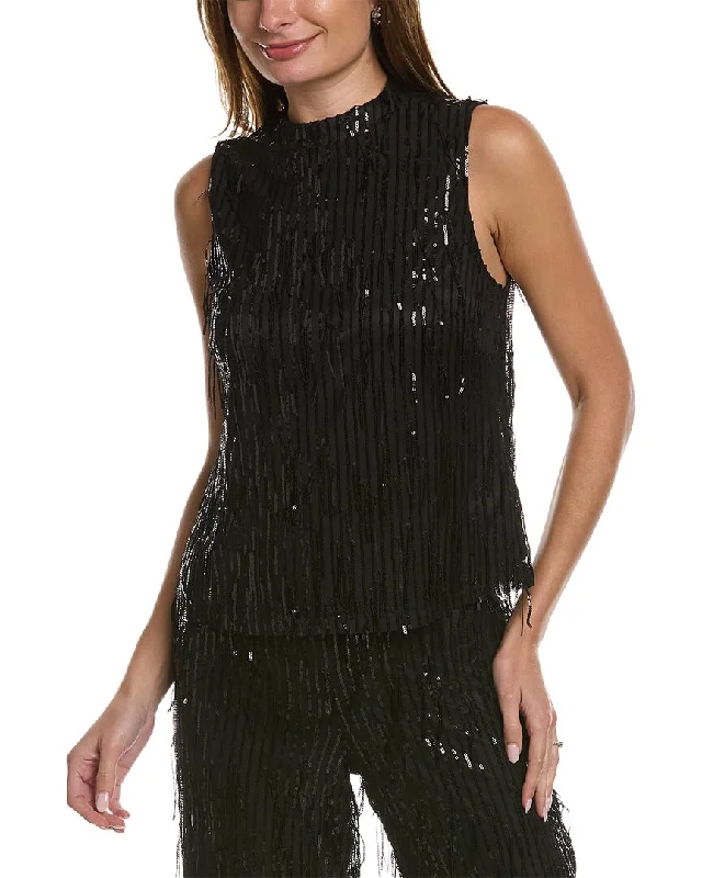 Nanette by Nanette Lepore Mila Fringe Sequin Top