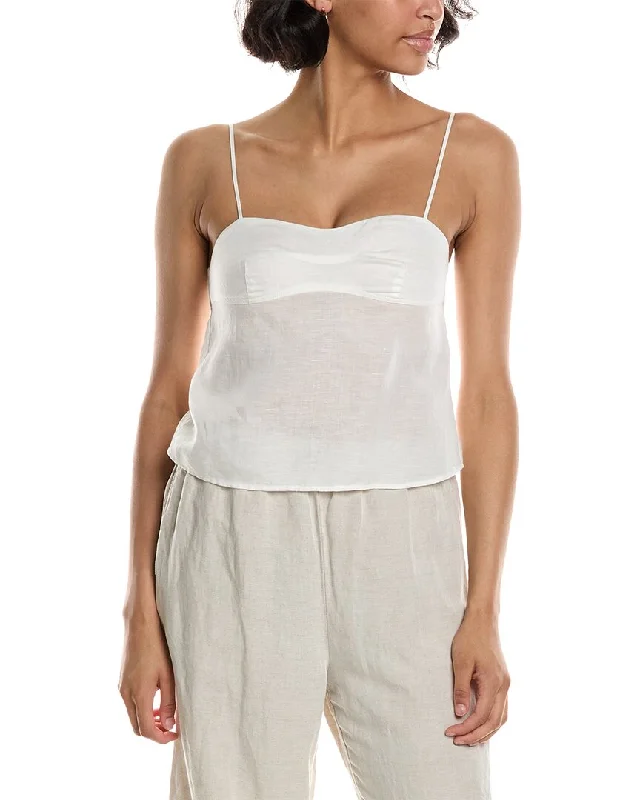 Sale Event Onia Air Linen-Blend Open Back Top