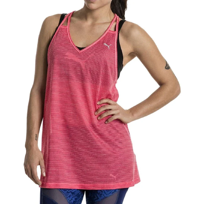 Value Deals Puma Mesh It Up Womens Training Layer Vest Tank Top - Pink