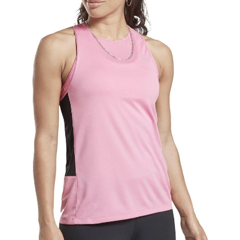 Price Drop Reebok Essentials Womens Running Vest Tank Top - Pink