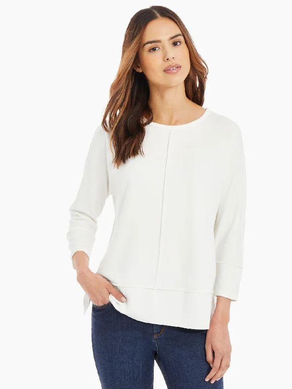 Midnight Sale Seam Detail Dolman Tunic