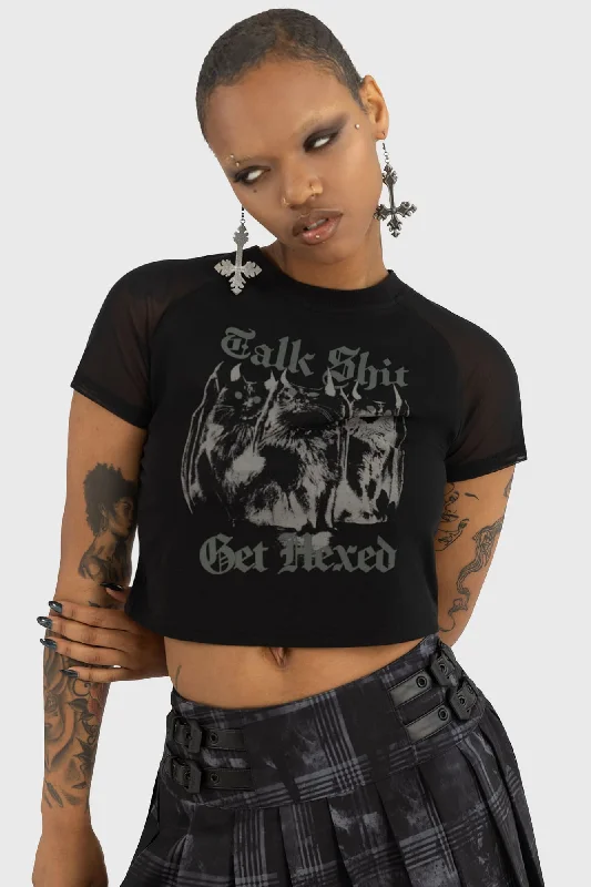 Bargain Blast Talk Shit Crop Top