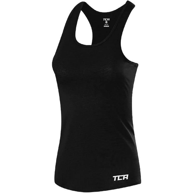 Early Access TCA Air Racerback Womens Training Vest Tank Top - Black