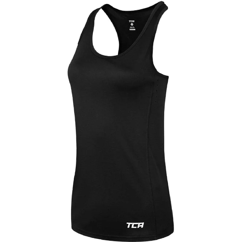 Blowout Deals TCA Laser Tech Lightweight Womens Running Vest - Black