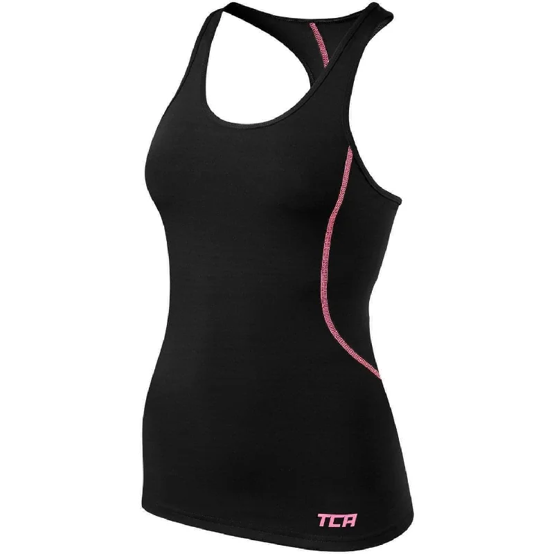 Stock Clearance TCA Pro Performance Womens Running Vest Tank Top - Black