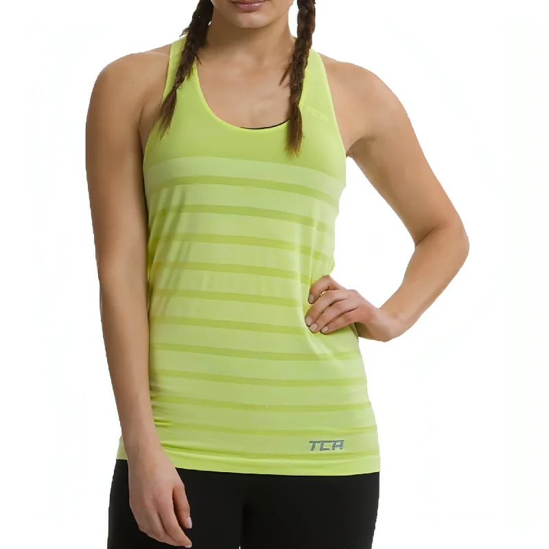 TIME-Limited Offer TCA QuickDry SuperKnit Womens Running Vest Tank Top - Green