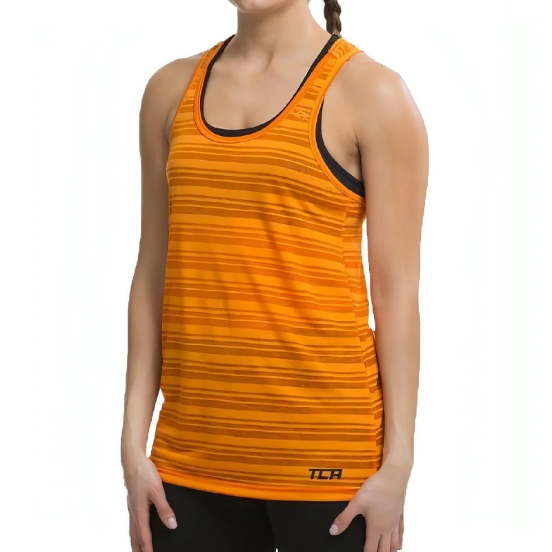 Price Cut TCA Ultralite Womens Running Vest Tank Top - Orange