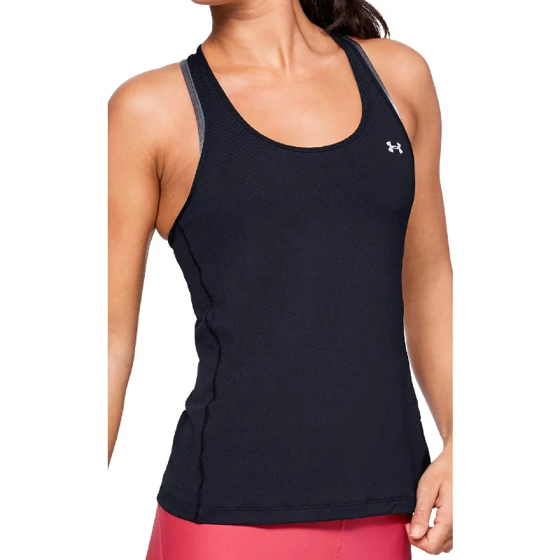 Price Fest Under Armour HeatGear Racer Womens Training Vest Tank Top - Black