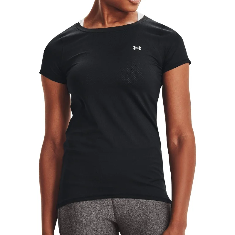 Under Armour HeatGear Short Sleeve Womens Training Top - Black