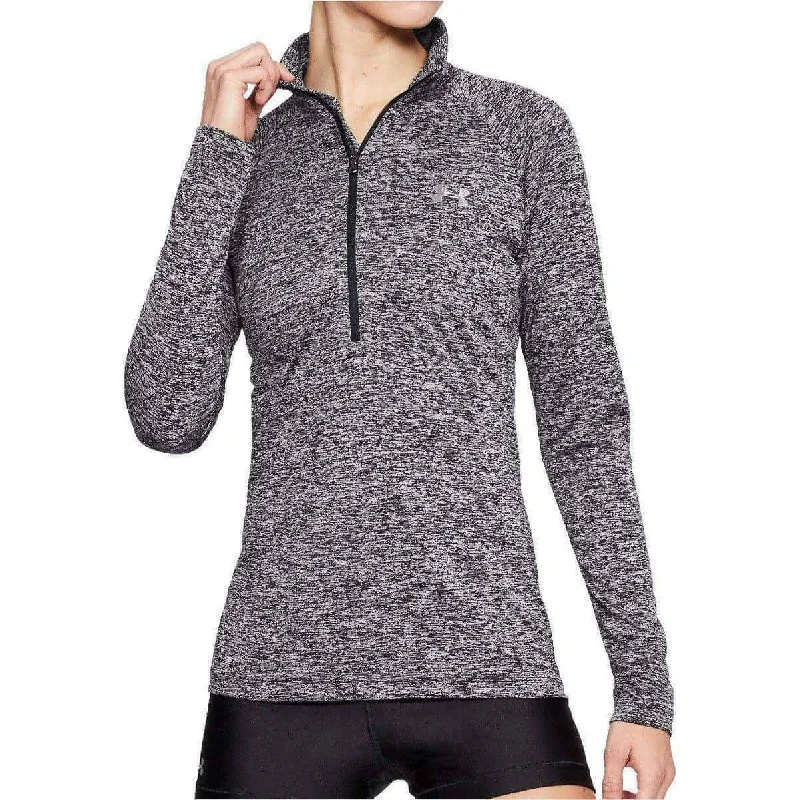 Early Access Under Armour Tech Twist Half Zip Long Sleeve Womens Training Top - Grey