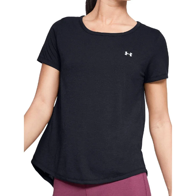 Savings Alert Under Armour Whisperlight Short Sleeve Womens Training Top - Black