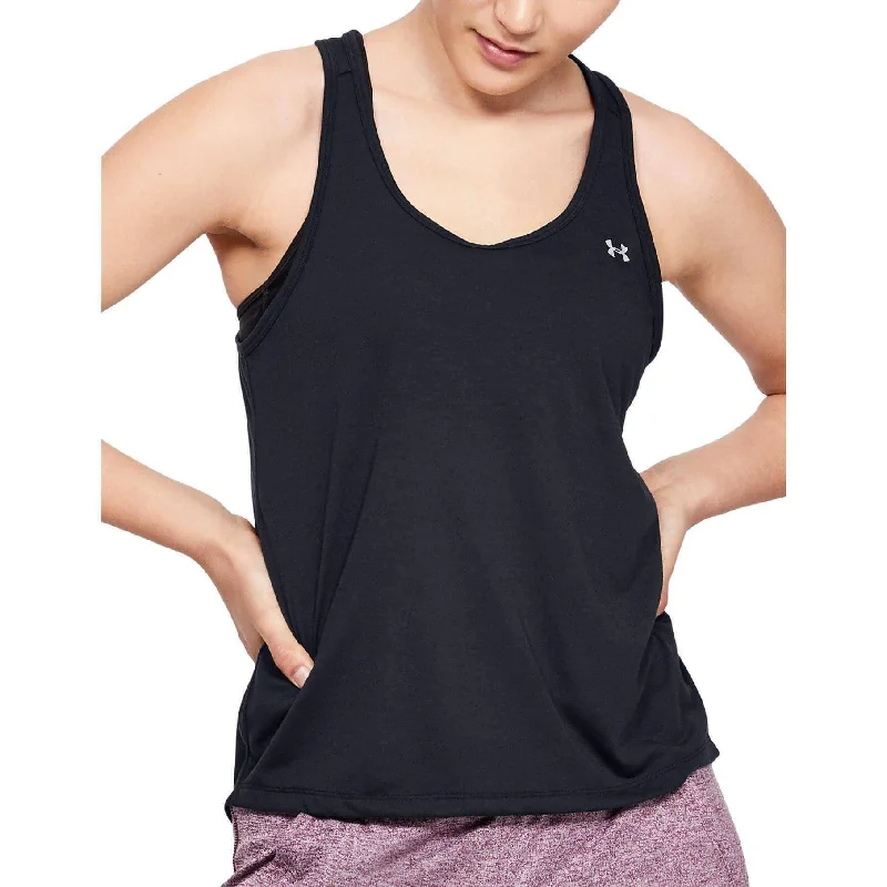 Crazy Deals Under Armour Whisperlight Tie Back Womens Training Vest Tank Top - Black