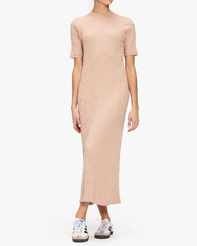 Varley Maeve Rib Knit Midi Dress