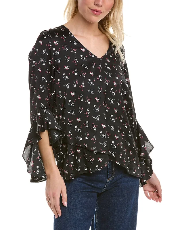 Vince Camuto Flutter Sleeve Blouse