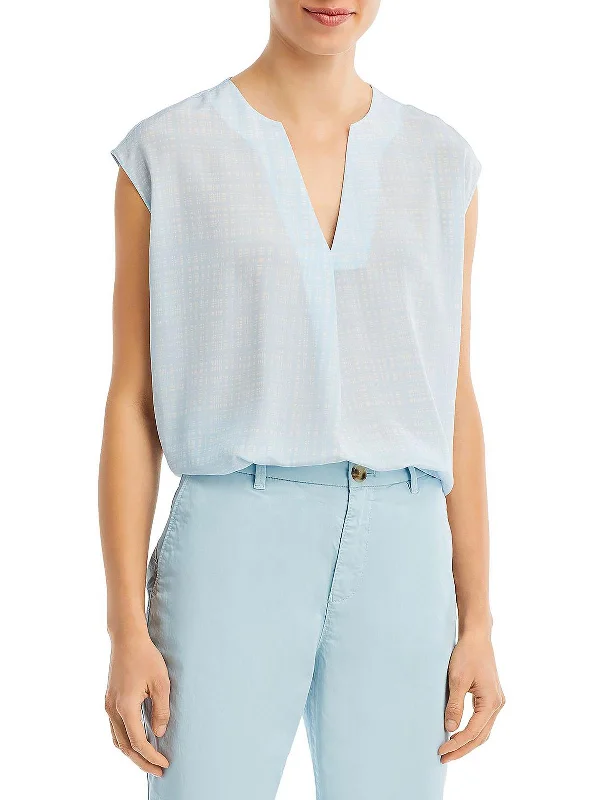Today’s Deal Womens Silk Printed Blouse