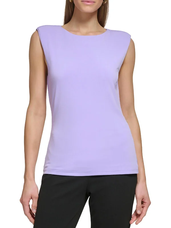 Limited Quantity Womens Sleeveless Crewneck Pullover Top