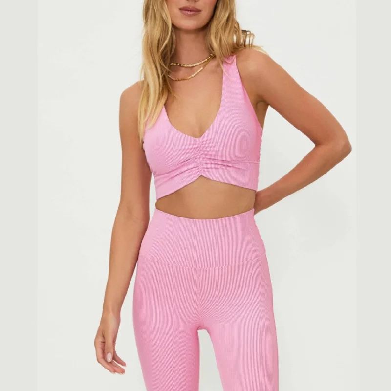 Super Savings Mindy Top - Candy Cane Two Tone Rib