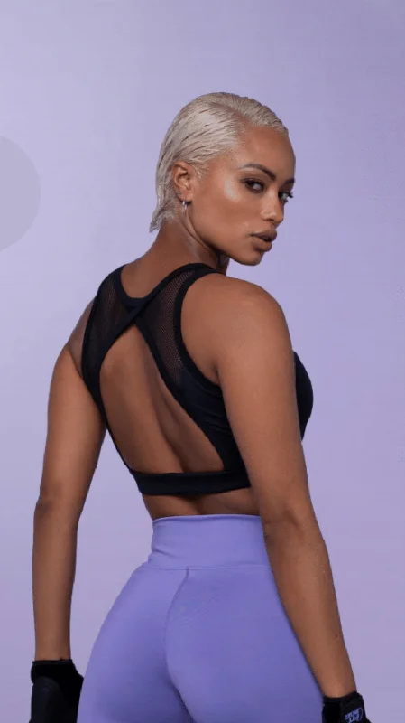 Deal Alert Black Activewear sport bra Ref 095