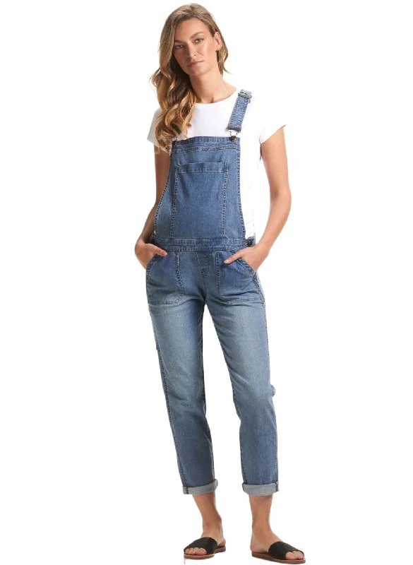 Alice Denim Maternity Overall - Light Wash