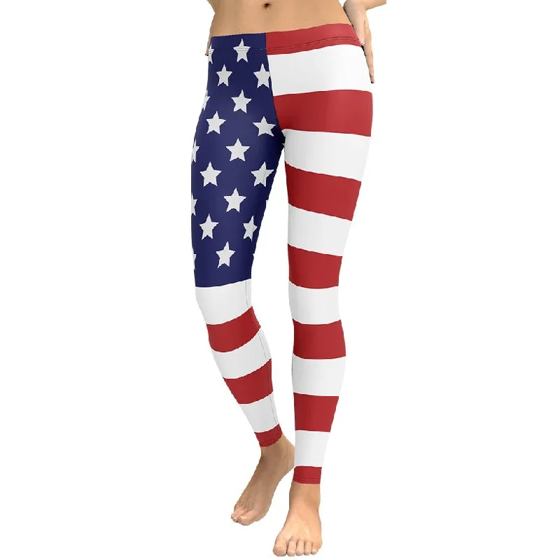 YEAR-End Sale American Flag Leggings