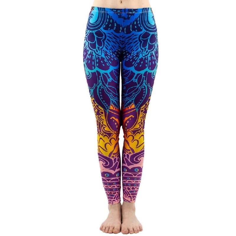 Blue Mandala Leggings