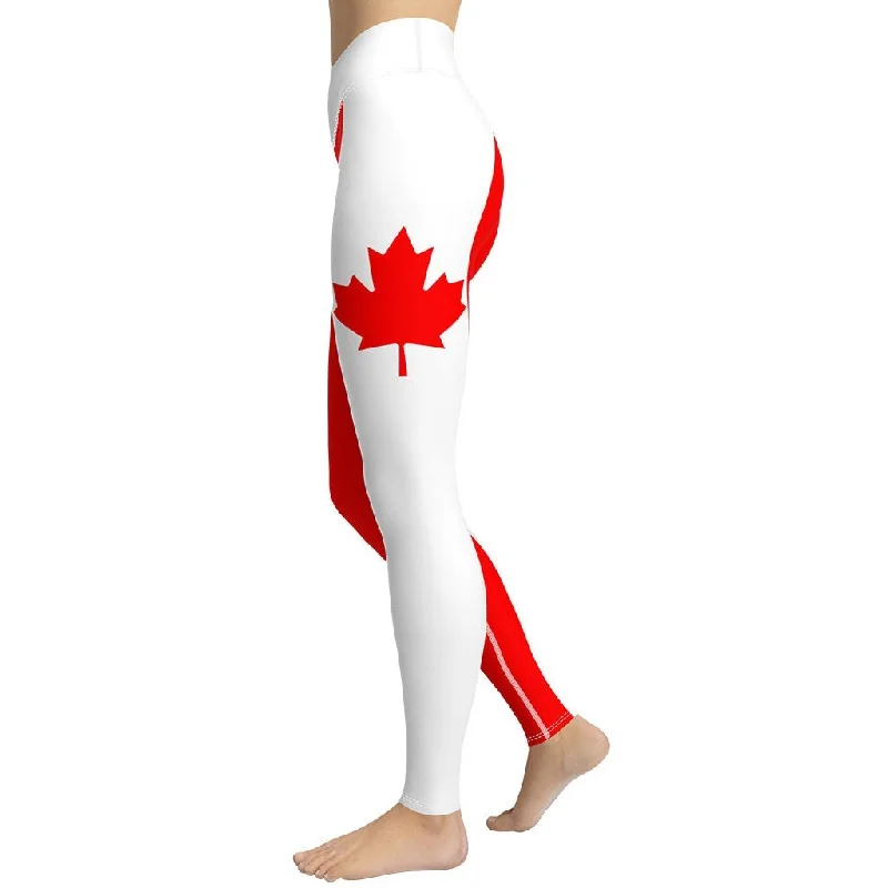 Year-End Sale Canada Flag Yoga Leggings