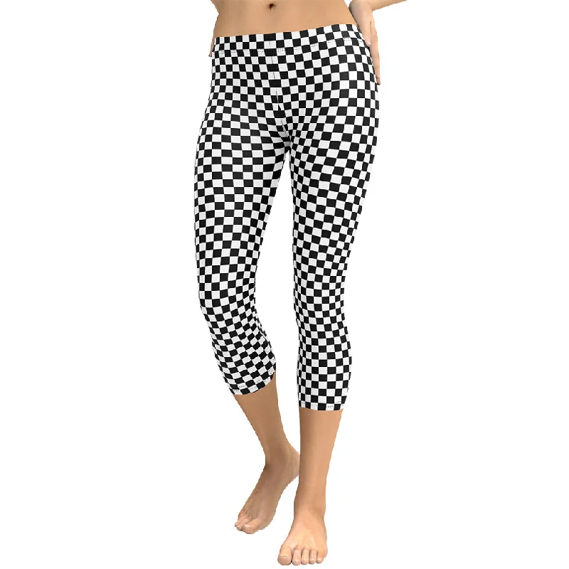 Exclusive Offers Checkered Capris