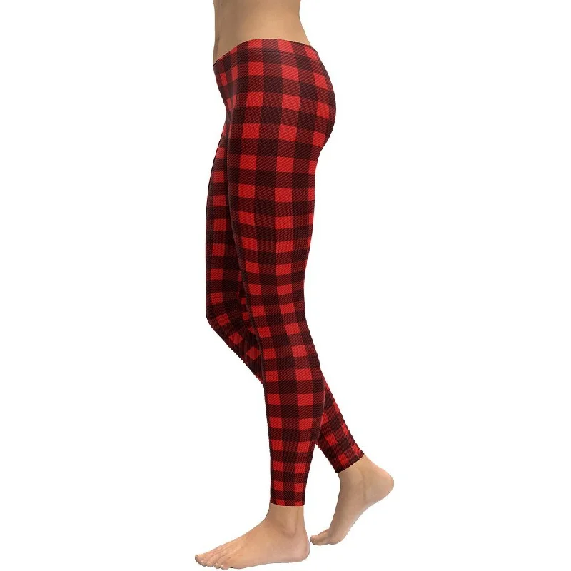 Price Drop Christmas Buffalo Print Leggings