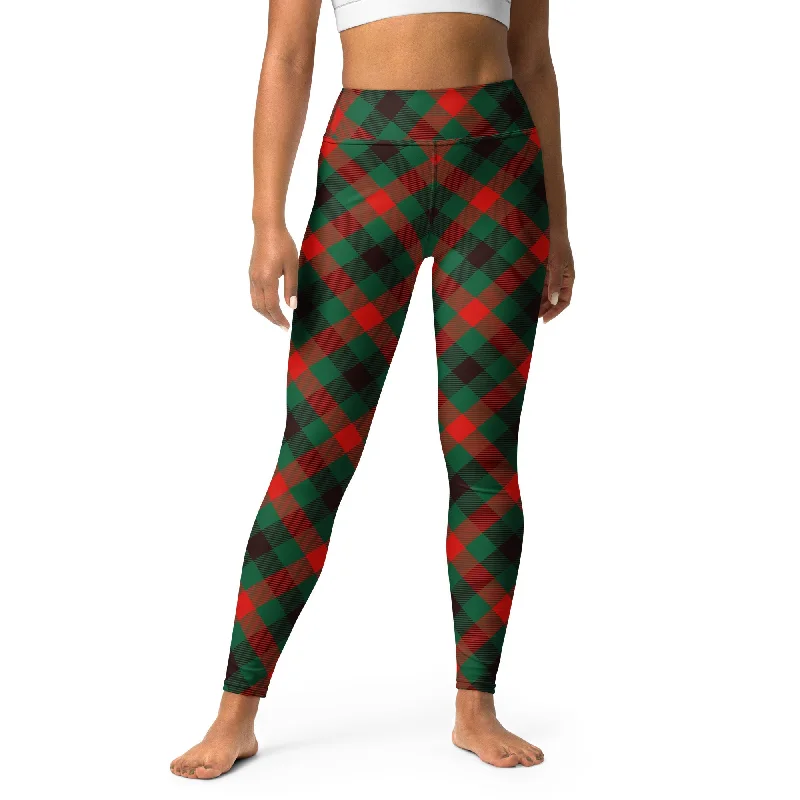 Christmas Plaid Yoga Leggings