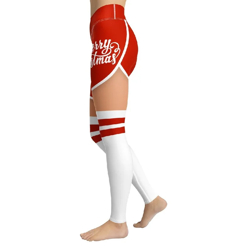 Christmas Shorts Yoga Leggings