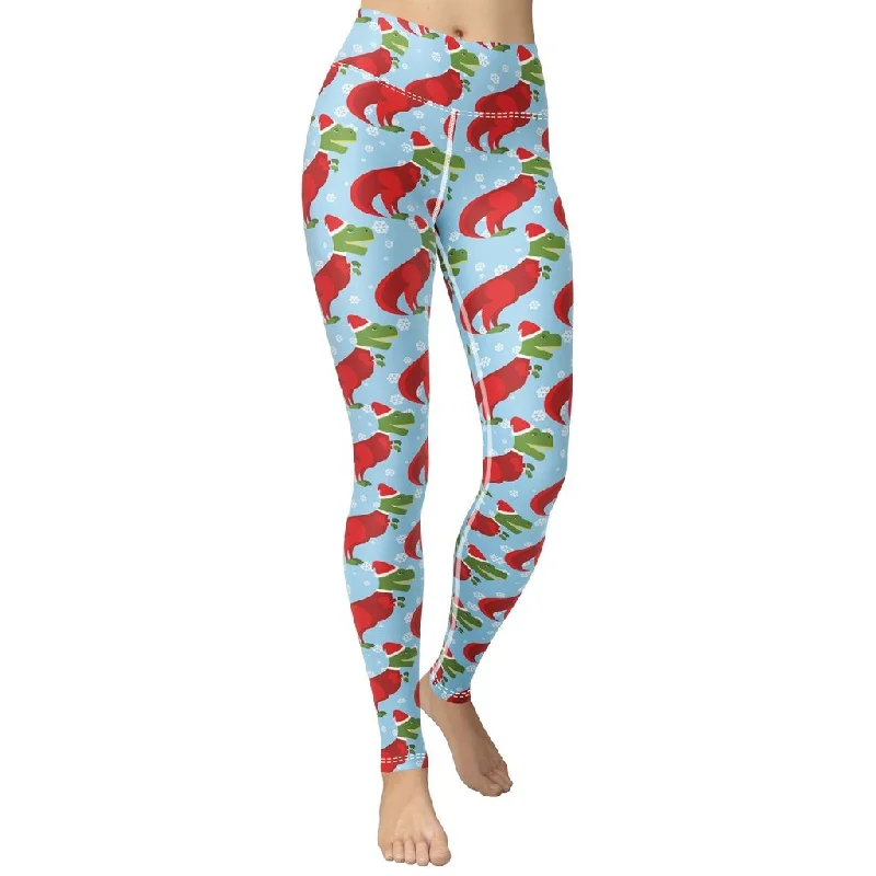Special Discount Christmassy Dinosaurs Yoga Leggings