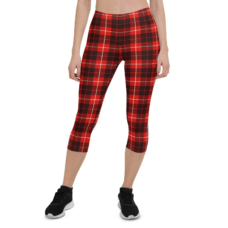 Stock Clearance Classic Red Tartan Capris