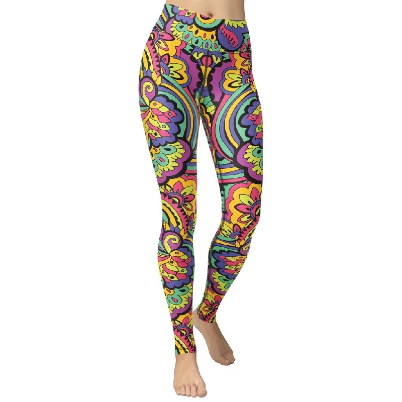Super Deal Colorful Fun Pattern Yoga Leggings