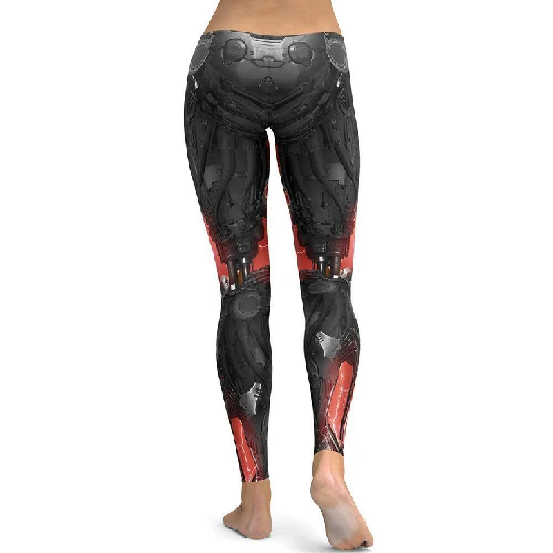 Cool Robot Mid-Rise Yoga Pants