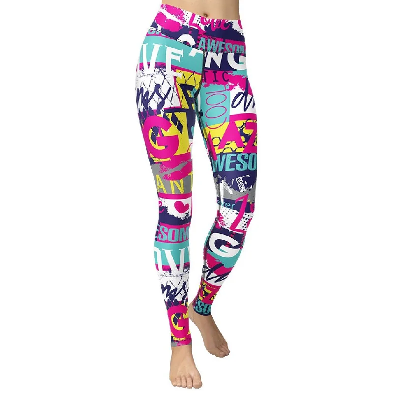 Bargain Blast Cool Slogan Yoga Leggings