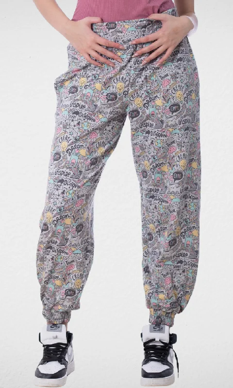 Women Sweat Pants (Print)