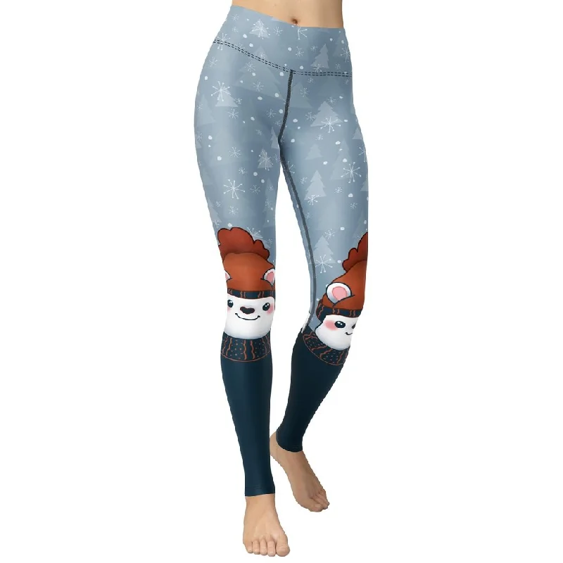 Super Bargain Cozy Cute Bear Yoga Leggings