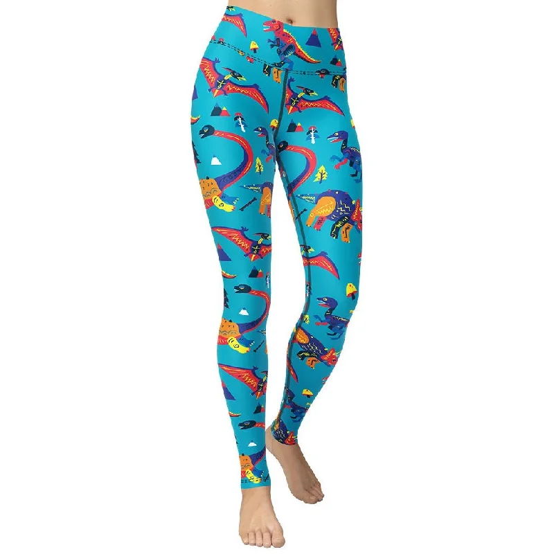 Seasonal Clearance Cute Dinosaur Yoga Leggings