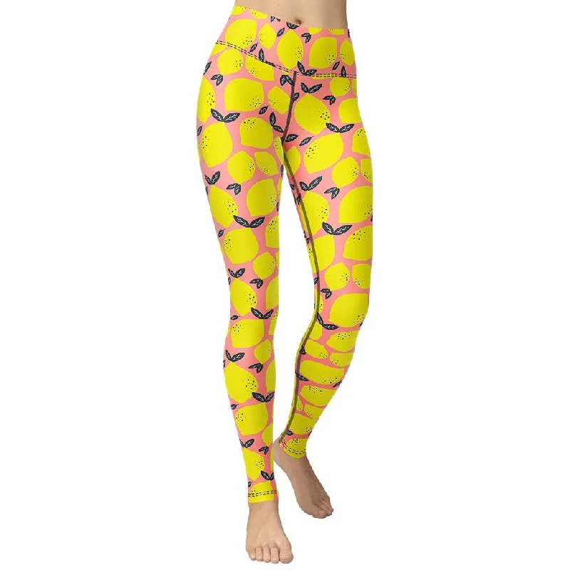 While Supplies Last Cute Lemon Yoga Leggings