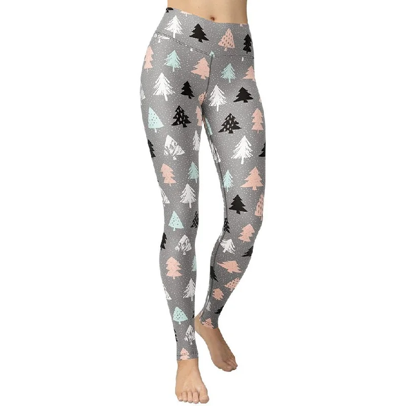 Cute Minimalistic Christmas Yoga Leggings