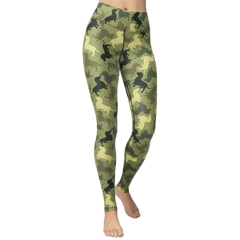 Dachshund Camo Yoga Leggings