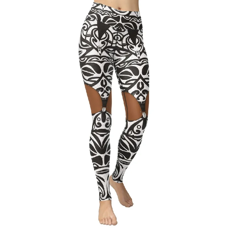 Flash Sale Deep Brown Cute Suspenders Yoga Leggings