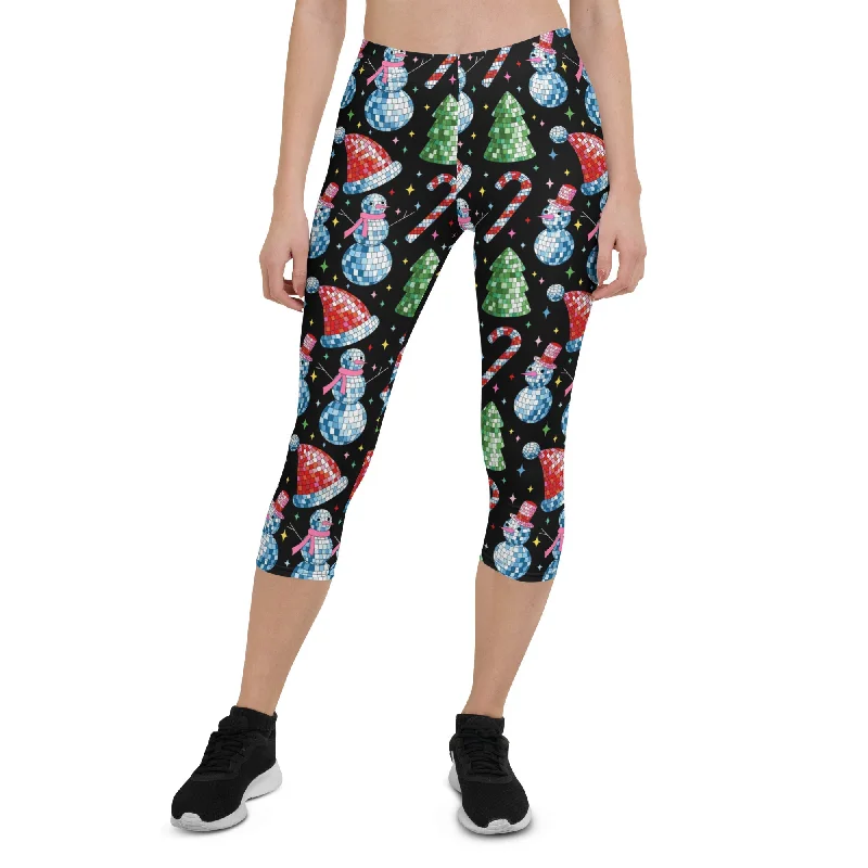 Discount Mania Disco Christmas Capris