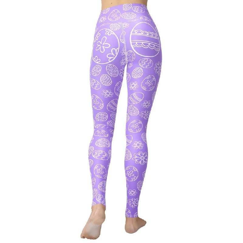 Easter Eggs Yoga Leggings