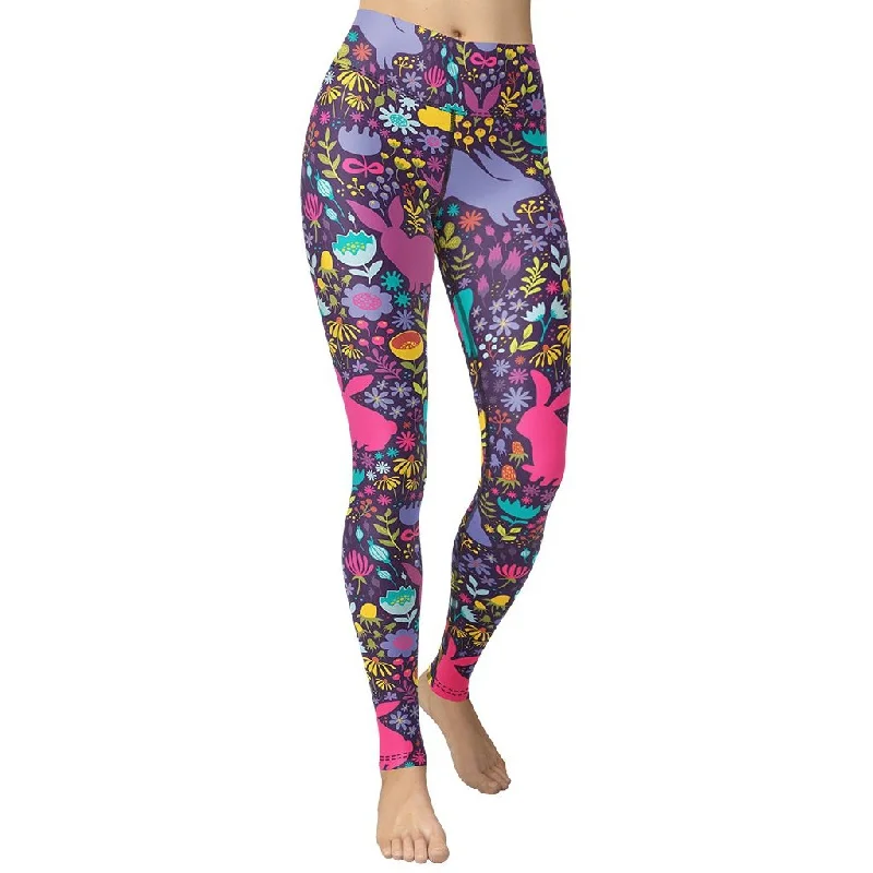 Huge Discounts Easter Garden Yoga Leggings