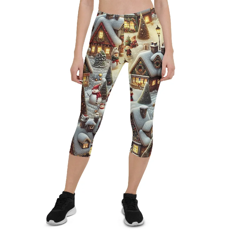 Closeout Sale Festive Village Capris