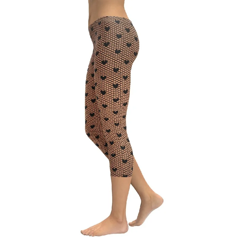 Bonus Savings Fishnet Tights Print Capris