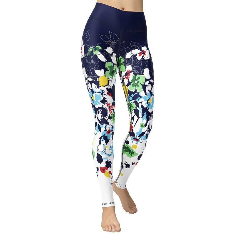 Flower Drawings Yoga Leggings