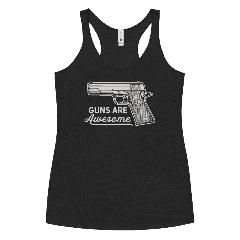 Guns are Awesome Women's Racerback Tank